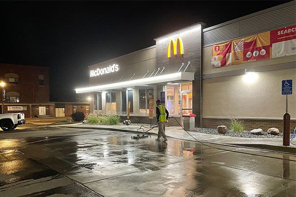 McDonald's drive-thru cleaning