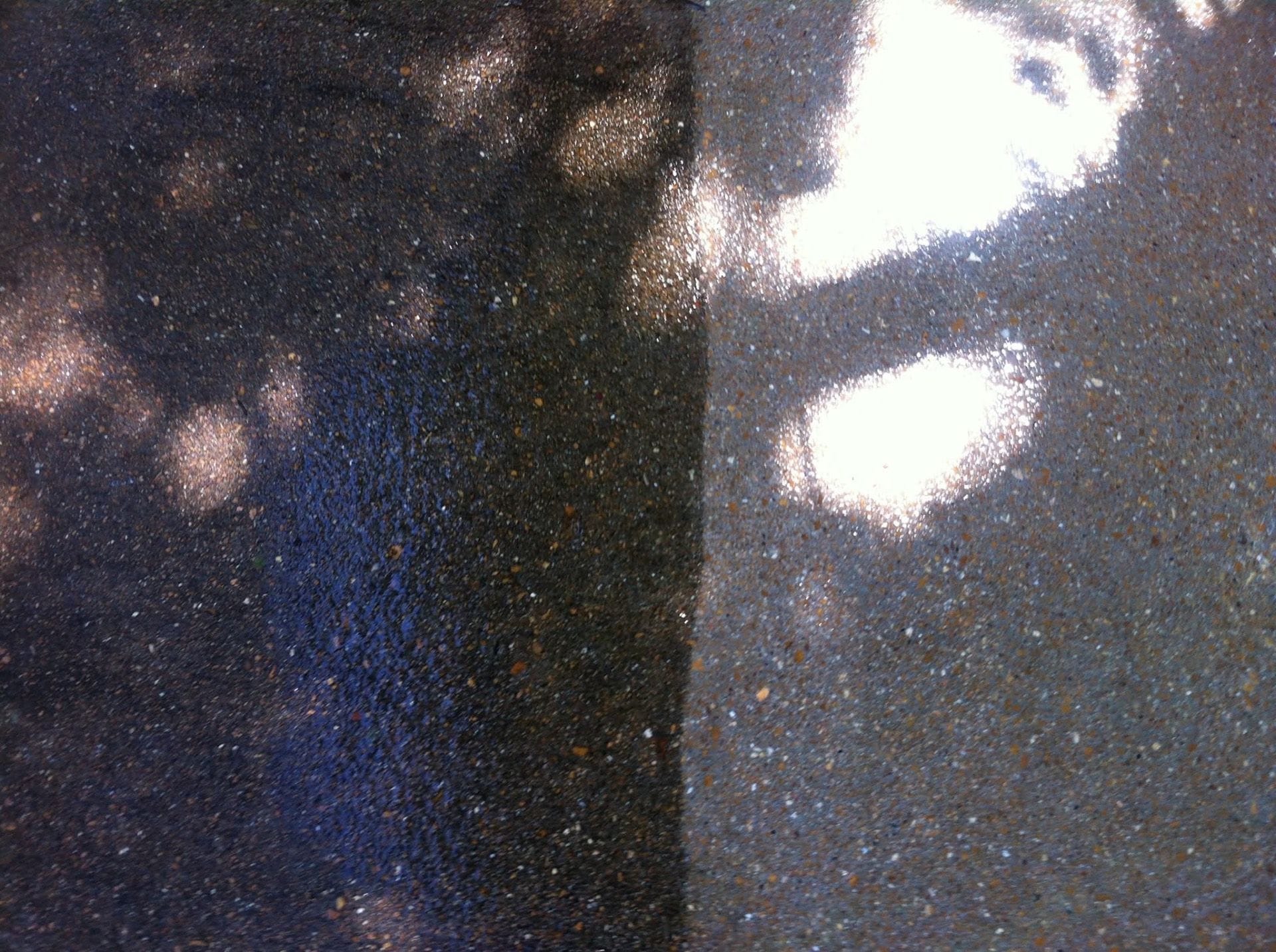 Concrete cleaning results