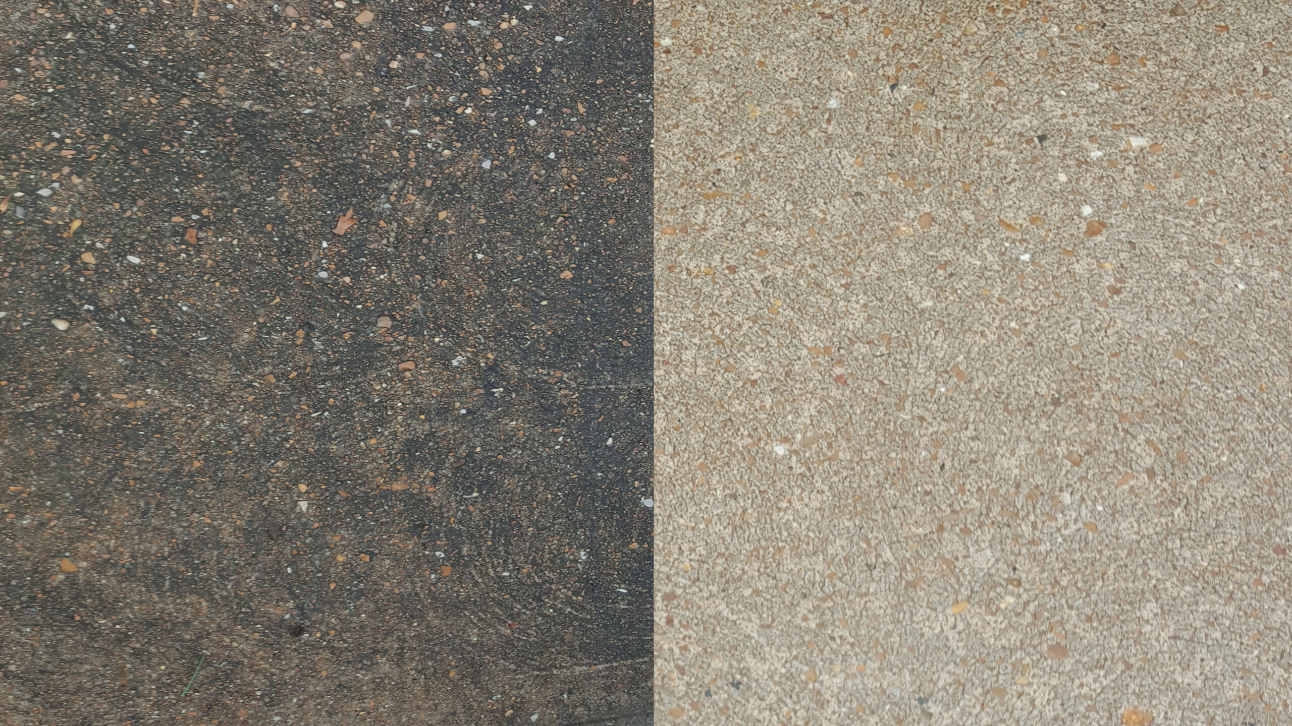 Clean driveway after cleaning