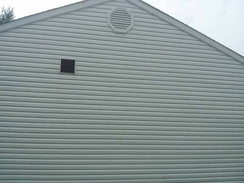 Clean siding after house washing